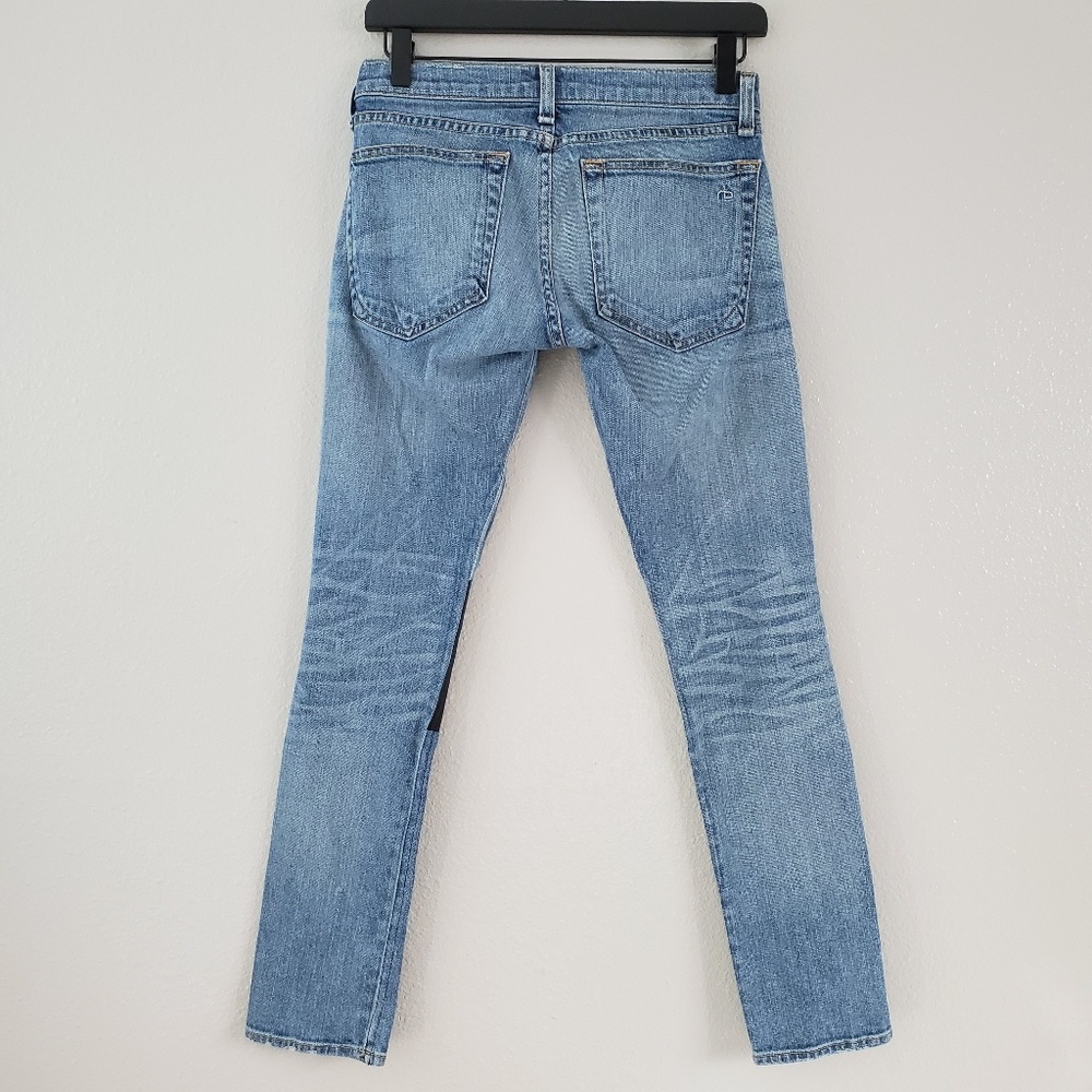 Rag & Bone Tomboy Solid Patch Jean's Size 23 - image 3